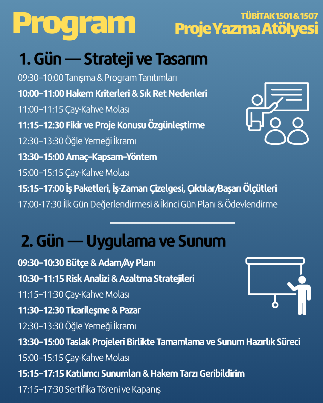 TÜBİTAK 1501-1507 Atölye Afişi 2